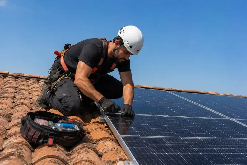 Maintenance et monitoring de panneaux solaires à Grièges