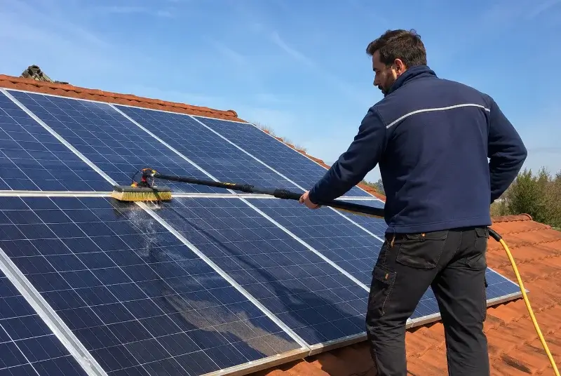 Nettoyage et entretien de panneaux solaires à Grièges